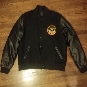 OBEY crescent moon varsity patch jacket sz XL
